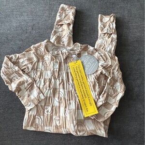 Behold Baby 12-18 months bamboo zippy new with tags neutral sad beige